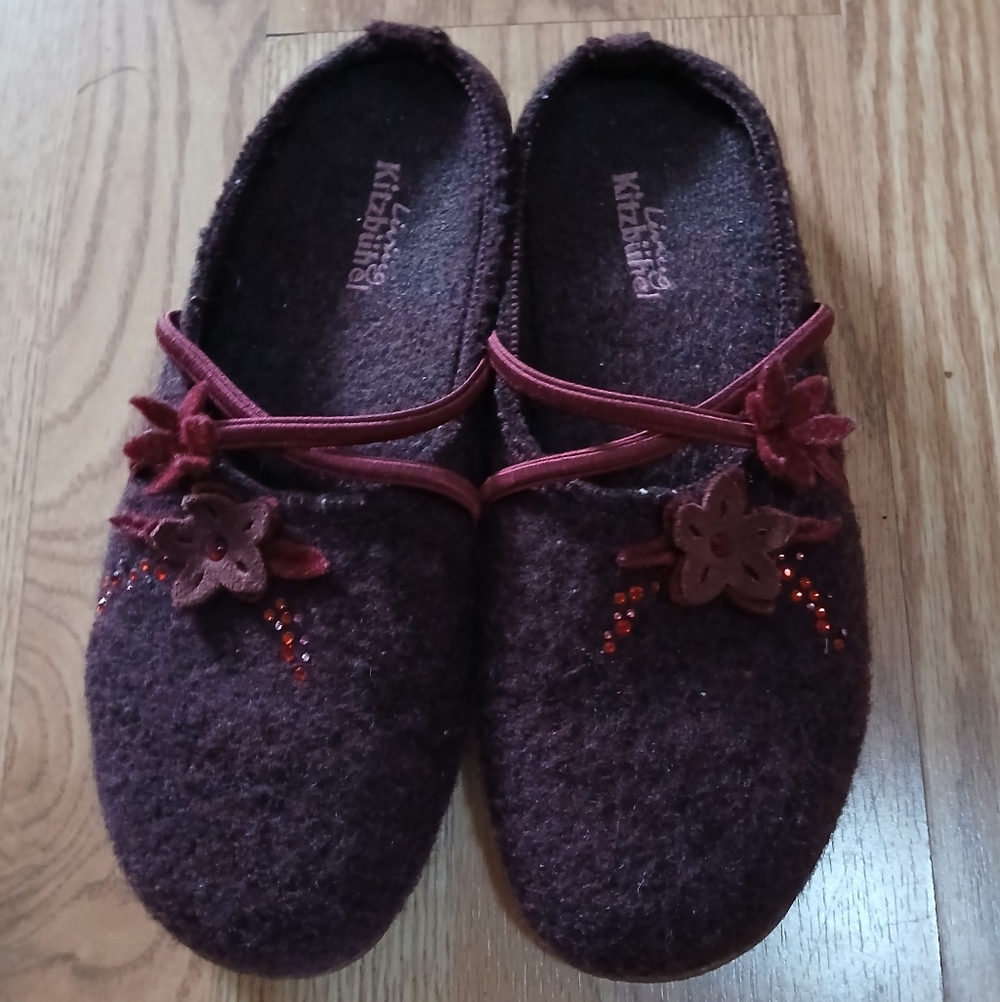 Living Kitzbuhel Flower Women's Felt Slippers Sz 41